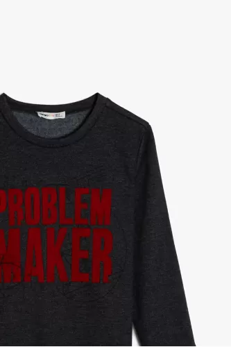 Koton ERkek Çocuk Sweatshirt - Antrasit
