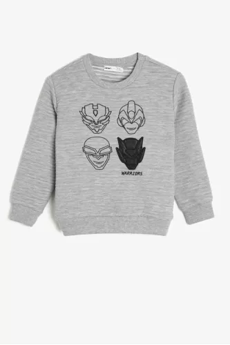 Koton Kız Çocuk Sweatshirt - Gri