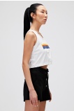Bad Bear Kadın Raınbow Tank-Top Crop - Kırık Beyaz