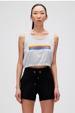 Bad Bear Kadın Raınbow Tank-Top Crop -Grimelanj