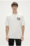 Moon Phase T-Shirt Siyah Baskılı Erkek T-SHİRT