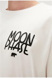 Moon Phase T-Shirt Siyah Baskılı Erkek T-SHİRT