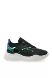 Limon Flamel Deri Unisex Sneaker–Siyah