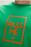 Bad Bear Pass Me Bisiklet Yaka Erkek Tişört - Yeşil