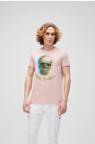 Bad Bear Erkek Skull Blow Tee T-shirt – Pembe ile Dinamik ve Şık Bir Dokunuş