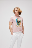 Bad Bear Erkek Skull Blow Tee T-shirt – Pembe ile Dinamik ve Şık Bir Dokunuş