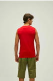 Bad Bear Tribe Tank-Top Erkek Bisiklet Yaka Tişört – Kırmızı ile Dinamik ve Konforlu Stil