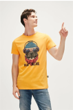Bad Bear Reckless Hardal Sarı 3D Baskılı Erkek Tişört – Dinamik ve Modern Tarz