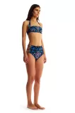 Movom Kadın Yüksek Belli Bikini-Mavi