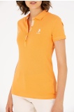 U.S POLO ASSN Kadın Turuncu Polo Yaka T-Shirt - Turuncu