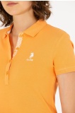 U.S POLO ASSN Kadın Turuncu Polo Yaka T-Shirt - Turuncu