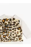 Koton Kız Çocuk Sweatshirt - Ekru