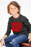 Koton ERkek Çocuk Sweatshirt - Antrasit