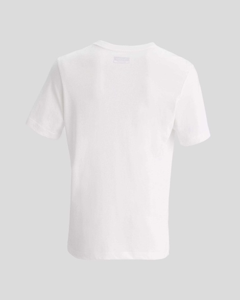 Kappa Logo Cromen Erkek Regular Fit Tişört - Beyaz
