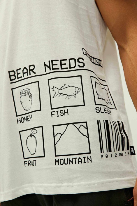 Bad Bear Erkek Bear Needs Tişört- Beyaz