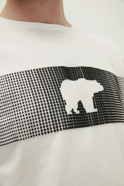 Bad Bear Erkek Tişört Fancy T-Shırt- Kırık Beyaz