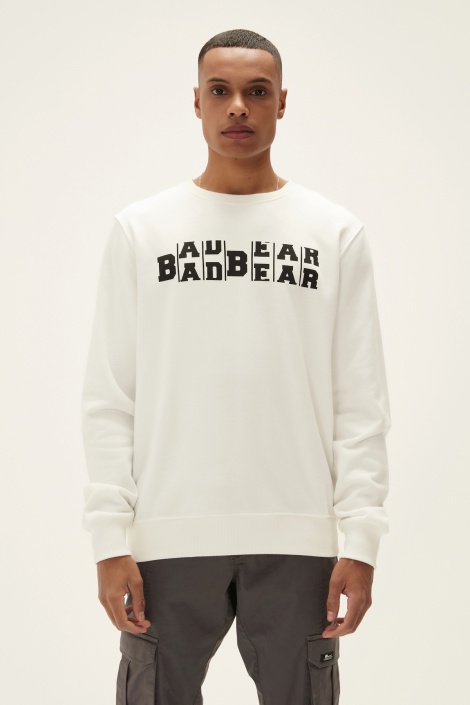 Bad Bear Counter Erkek  Sweatshirt - Beyaz