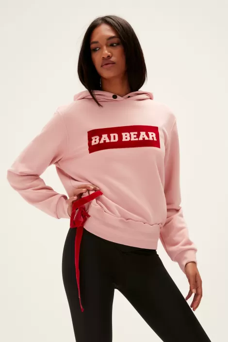 Bad Bear Kadın Flog Hoodıe Sweatshirt - Pembe