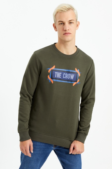 The Crow Erkek Felling Sweatshirt - Yeşil