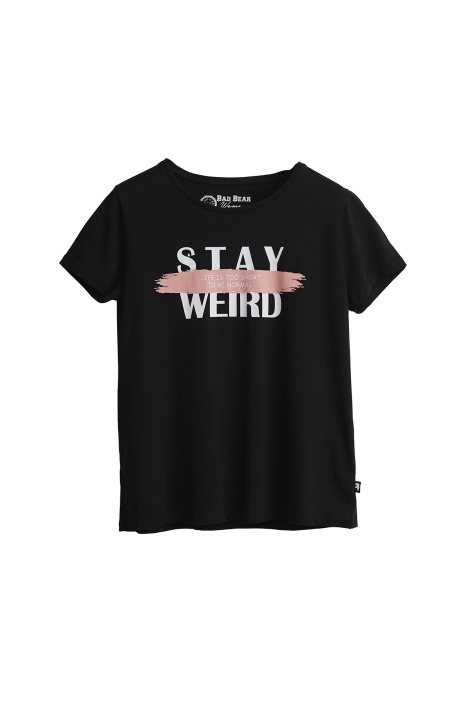 Bad Bear Kadın Stay Weırd Tee T-shirt - Siyah