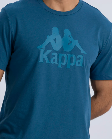 Kappa Authentic Tahitix Tk Erkek Bisiklet Yaka Tişört - Mavi
