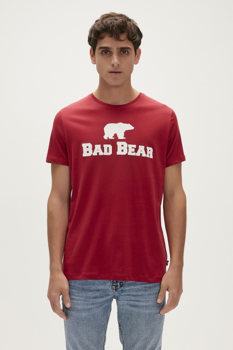 Bad Bear Tee Erkek Bisiklet Yaka Tişört - Bordo