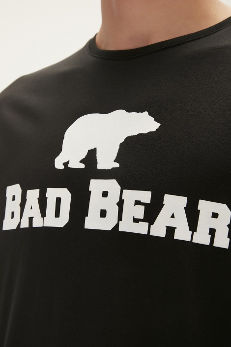 Bad Bear Tee Bisiklet Yaka Erkek Tişört - Siyah