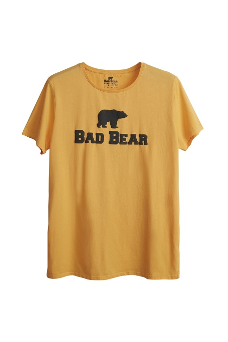 Bad Bear Tee Bisiklet Yaka Erkek Tişört - Hardal