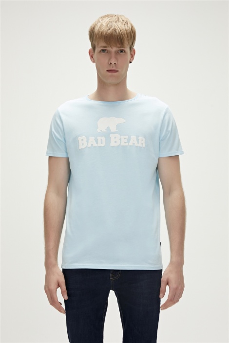 Bad Bear Tee Erkek Bisiklet Yaka Tişört - Buz Mavi