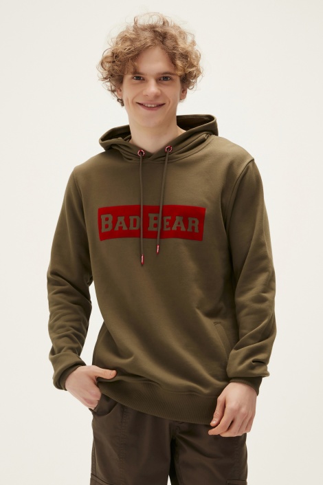 Bad Bear Simple Hoodie Erkek Sweatshirt - Haki