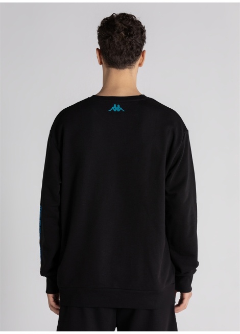 Kappa Logo Navarro Erkek Sweatshırt - Siyah