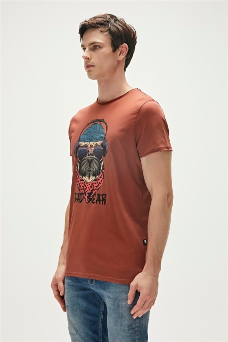 Bad Bear Erkek Reckless T-Shirt - Kahverengi