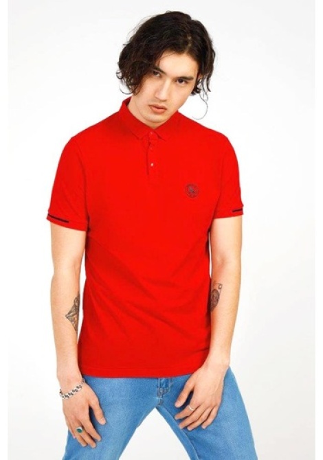 The Crow Summer Polo T-shirt - Kırmızı
