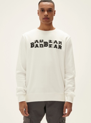 Bad Bear Counter Erkek  Sweatshirt - Beyaz