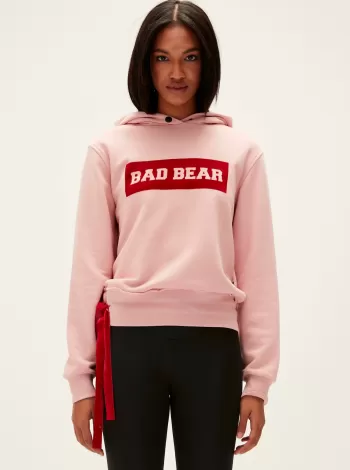 Bad Bear Kadın Flog Hoodıe Sweatshirt - Pembe