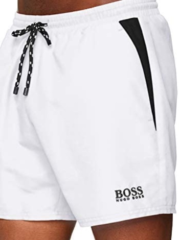 Hugo Boss Erkek Deniz Şortu -Beyaz