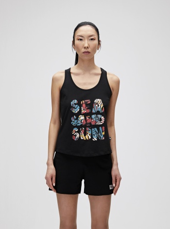 Bad Bear Kadın Sea Sand Sun Tank-Top - Siyah