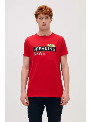 Bad Bear Erkek Breakıng Tee T-shirt - Kırmızı