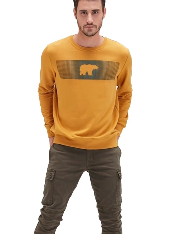 Bad Bear Ayı Baskılı Fancy Crewneck Sweatshirt - Hardal