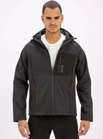 Exuma Erkek Softshell Mont - SİYAH