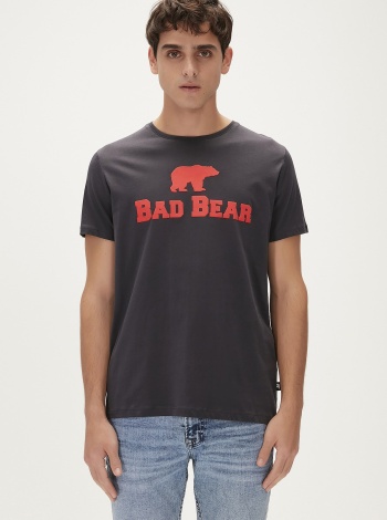 Bad Bear Tee Bisiklet Yaka Erkek Tişört - Antrasit