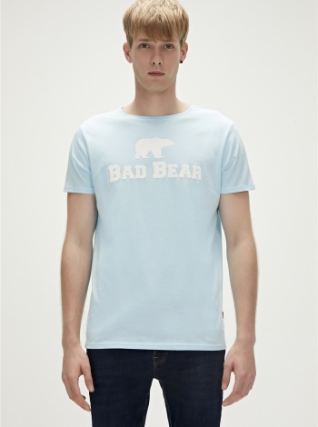Bad Bear Tee Erkek Bisiklet Yaka Tişört - Buz Mavi