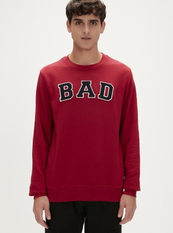 Bad Bear Erkek Bad Convex Crewneck Sweatshırt - Bordo