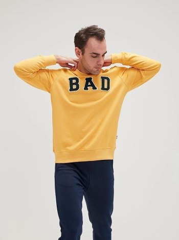 Bad Bear Erkek Bad Convex Crewneck Sweatshırt - Hardal