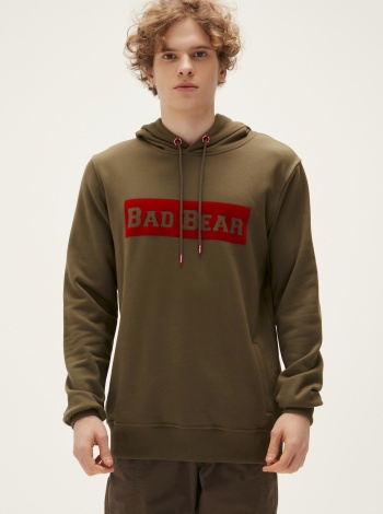 Bad Bear Simple Hoodie Erkek Sweatshirt - Haki