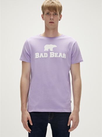 Bad Bear Tee Erkek Bisiklet Yaka Tişört - Lavanta