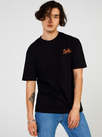 The Crow Surf Half Relax Tee Tişört - Siyah