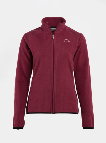 Kappa Logo Vavaux Slım Fleece Polar Jacket Kadın - Bordo