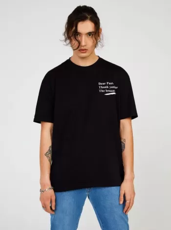 The Crow Lesson Half Relax T-shirt - Siyah