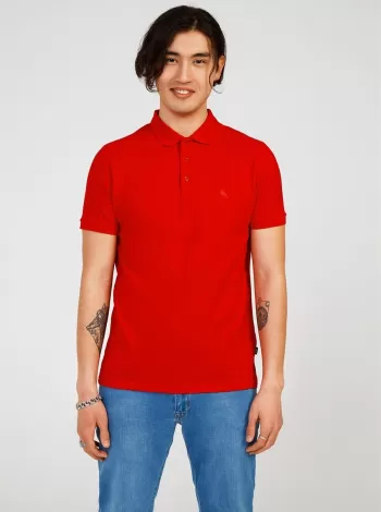 The Crow Erkek Polo Yaka T-Shirt -  Kırmızı